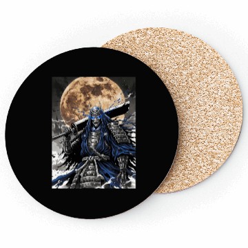 Discover Dark Samurai Demon Warrior Coasters