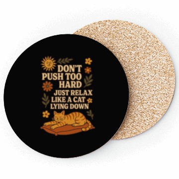 Discover Relaxing Cat Nap Inspirational Design Coasters