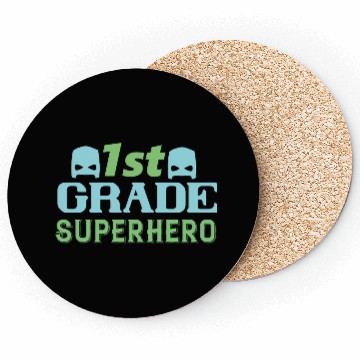Discover 1st Grade Superhero Coasters