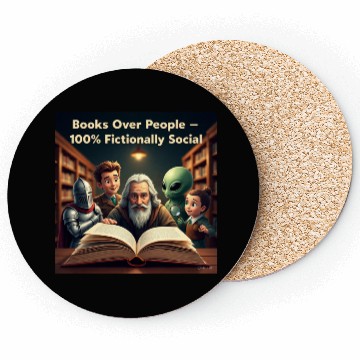 Discover Fictional Alien and Wizard Book Lovers Coasters