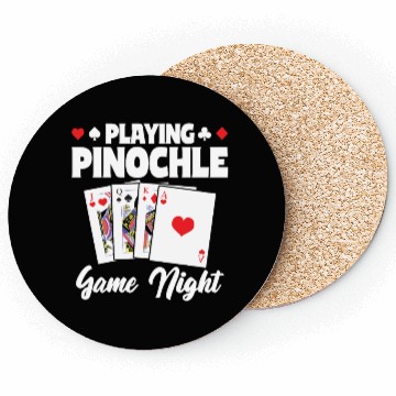 Discover Playing Pinochle Game Night Penuchle Team Coasters
