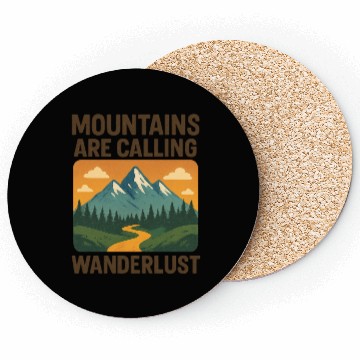 Discover Mountain Call Wanderlust Design Coasters