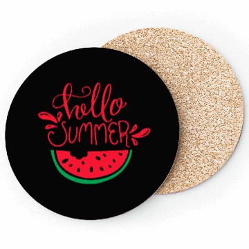 Discover Hello Summer Watermelon Coasters