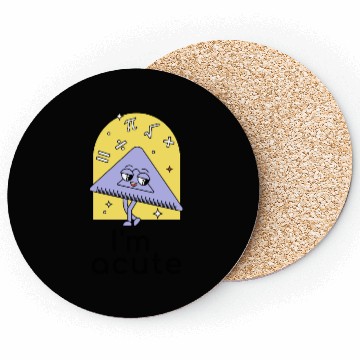 Discover Playful Math Triangle Character Coasters