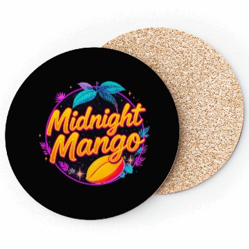 Discover Nighttime Mango Bright Design Coasters