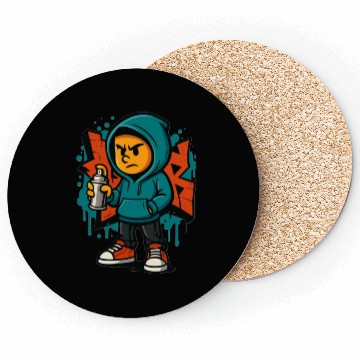 Discover Urban Graffiti Spray Kid Design Coasters