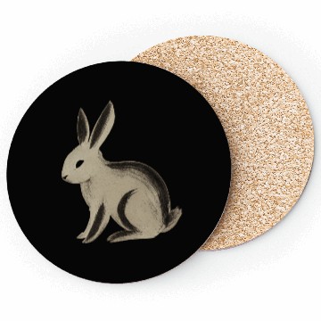 Discover Stillness Before the Spring – Minimalist Rabbit Coasters