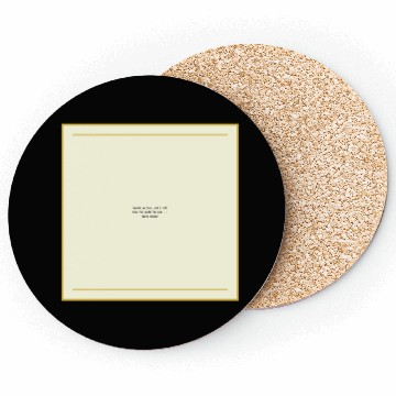 Discover Minimalist Inspirational Quote Design Coasters
