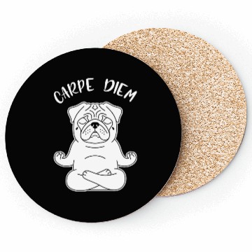Discover Peaceful Pug Meditation Coasters