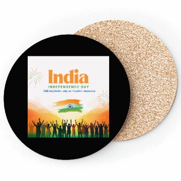 Discover Vibrant India Independence Day Celebration Coasters