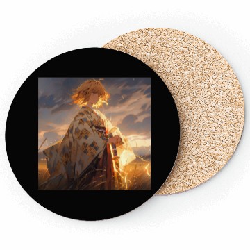 Discover Epic Samurai Girl at Sunset Coasters