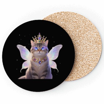 Discover Majestic Magic Cat "Aniverse Cats" Coasters
