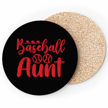 Discover Baseball Aunt Coasters