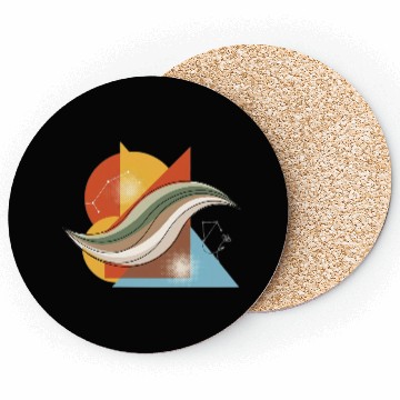 Discover Abstract Geometric Nature Motif Coasters