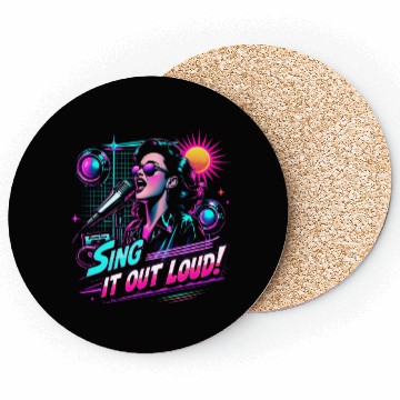 Discover Karaoke Sing It Out Loud Coasters