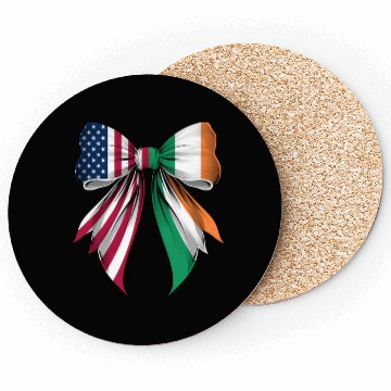 Discover Coquette Bow Ireland Roots Heritage Irish Pride Coasters