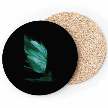 Discover Tropical Leaf Sailing Art Coasters