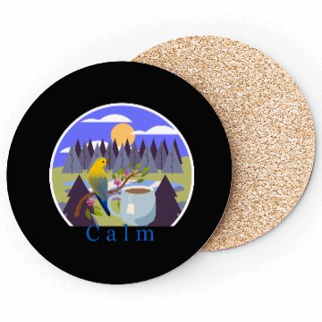 Discover Calm Nature-Inspired Coasters - Relaxing Bird