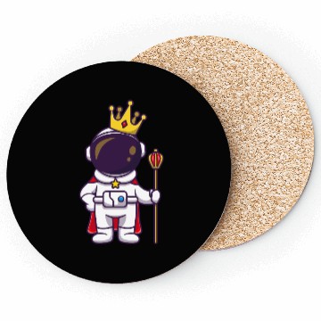 Discover Royal Astronaut Kid Design Coasters
