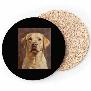 Discover Labrador Pet Portrait Artwork Coasters