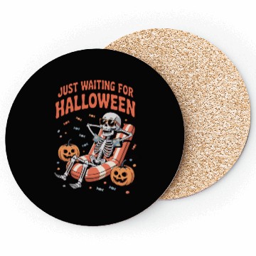 Discover Relaxing Skeleton Halloween Mood Coasters
