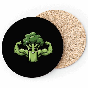 Discover Muscular Broccoli Coasters