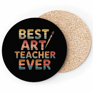 Discover Retro Best Art Teacher Ever  Coasters