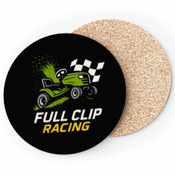 Discover Lawn Mower Racing Gardener Racing Lawnmower Coasters