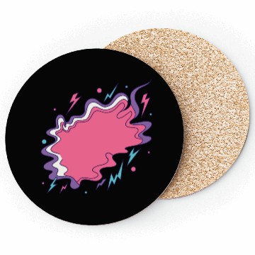 Discover Vibrant Storm Cloud Illustration Coasters