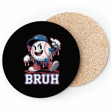 Discover Dripping Baseball Bruh Coasters