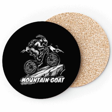 Discover Mountain Goat on Bike Coasters