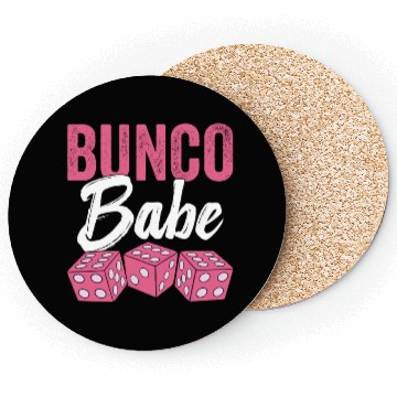 Discover Fun Bunco Present Game Night Bunco Babe Coasters