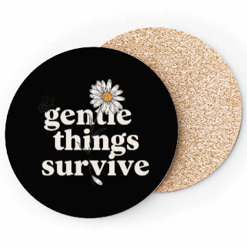 Discover Gentle Survival Daisy Design Coasters