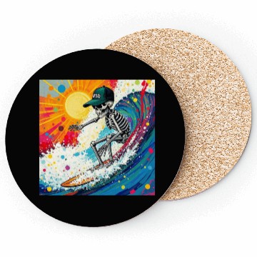 Discover "Tan your hide in Oceanside" I always say! Design1 Coasters