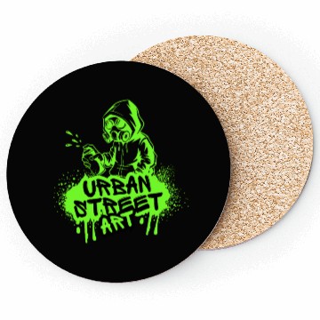 Discover Urban Street Art Graffiti Coasters – Neon Green