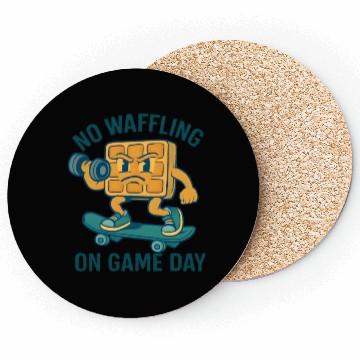 Discover Waffle Character Skateboard Design Coasters