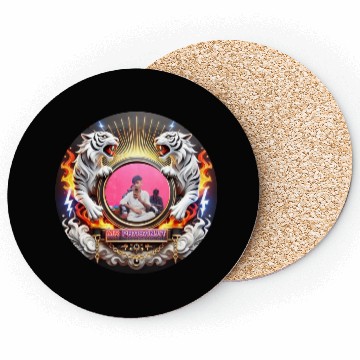 Discover Vibrant Tiger Mirror Design Coasters