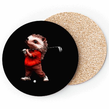 Discover Hedgehog Golf Coasters