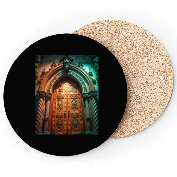 Discover Haunted Gothic Castle Entrance Coasters