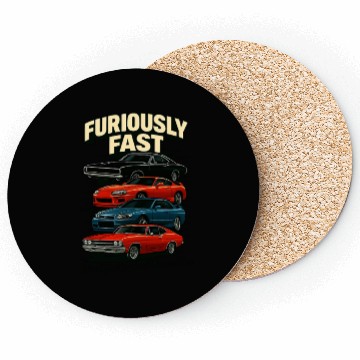 Discover Furious Classic Car Race Design Coasters
