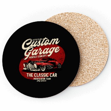 Discover Vintage Classic Car Garage Coasters