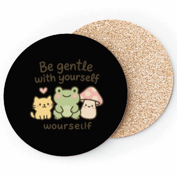 Discover Gentle Nature Affirmation Design Coasters
