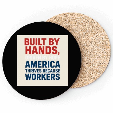 Discover American Worker Empowerment Design Coasters