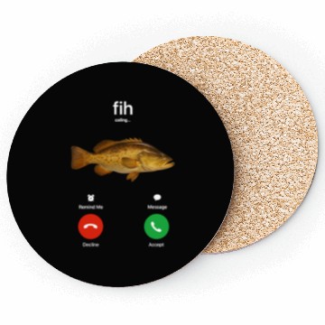 Discover Fih Calling Funny Fisherman's Call Fish Coasters