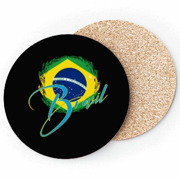 Discover Brazil Flag Coasters