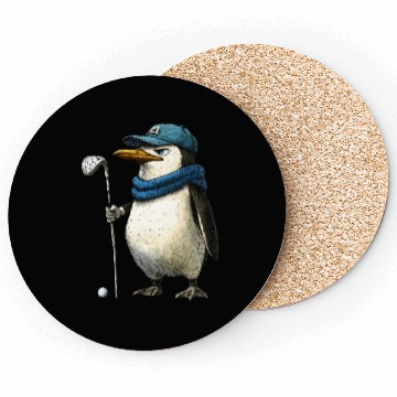 Discover Penguins Golf Coasters