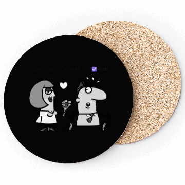 Discover Proposal Gone Wrong – Funny Cartoon Design Coasters