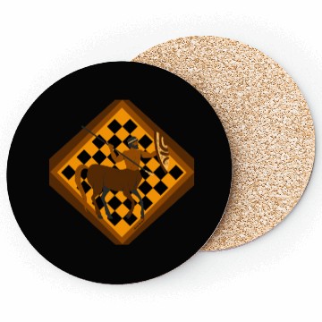 Discover Brown and Gold Centaur Coasters