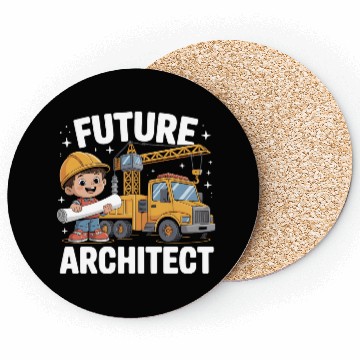 Discover Future Architect Construction Design Coasters