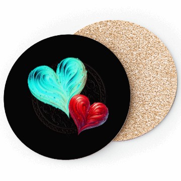 Discover Twin Hearts Mandala – Love in Balance Coasters